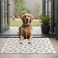 thumbnail image 1 of White Buffalo Pattern Door Rugs,Washable Non Slip Door Mats Indoor,Decorative Door Mats,Entry Mat Indoor for Entrance,Bedroom,Kitchen,Bathroom,20"x32", 1 of 6
