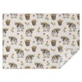 thumbnail image 1 of White Buffalo Pattern Rectangle Tablecloth 60"x84",Waterproof Polyester Rectangle Table Cloth, Wipeable Spillproof Polyester Tablecloth for Dining, Camping, Indoor and Outdoor, 1 of 5