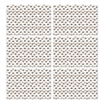 thumbnail image 1 of White Buffalo Pattern Summer Placemats Table Placemats Set Of 6-Linen Kitchen Washable Placemats Table Mats 11.8"x17.7" Non-Slip Heat Resistant, 1 of 5