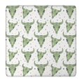 thumbnail image 1 of White Buffalo Skull Dot Pattern Square Fitted Tablecloth with Elastic Edge,Square Table Cover,Washable Elastic Table Cover for Home Kitchen Party Decor 36"x36", 1 of 6