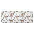 thumbnail image 1 of White Buffalo Skull Flower Geometric Pattern Kitchen Rug Mat,Kitchen Runner Rugs Non Skid Washable,Decorative Kitchen Floor Mats for Kitchen,Sink,Laundry,17"x47.2", 1 of 7