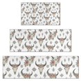 thumbnail image 1 of White Buffalo Skull Flower Geometric Pattern Kitchen Rugs Sets Of 3,Kitchen Runner Rugs Non Skid Washable,Decorative Kitchen Floor Mats for Kitchen,Sink,Laundry,17"x30"+ 17"x47" + 17"x59", 1 of 6