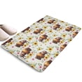 thumbnail image 1 of White Buffalo Sunflower Flower Flannel Non Slip Door Rugs,Washable Door Mats Indoor,Decorative Door Mats,Dirt-Resistant and Absorbent Doormat for Entrance,Bedroom,Kitchen,Bathroom,23.5"x16", 1 of 5
