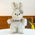 thumbnail image 1 of White Bunny Stuffed Animal Doll,14'' Giant Stuffed Easter Bunny Rabbit Toy for Kid Girl Boy,Cute Plush Rabbit Dress Up Doll Gift for Christmas Easter Decor Valentines Day Anniversary Gift B, 1 of 5