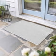 thumbnail image 1 of White Burlap Texture Door Mat Indoor Outdoor, Farmhouse Vintage White Non Slip Welcome Mat with Rubber Backing, Absorbent Fabric Front Door Mats Entryway Rug for Home Patio Entrance 16"x24", 1 of 8