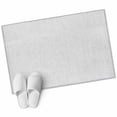 thumbnail image 1 of White Burlap Texture Large Area Rugs for Bedroom Living Room, Soft Non Slip Carpet Bedside Rug, Farmhouse Vintage White Rectangular Floor Cover Kitchen Accent Rug 2'x3' for Dining Room/Office, 1 of 9