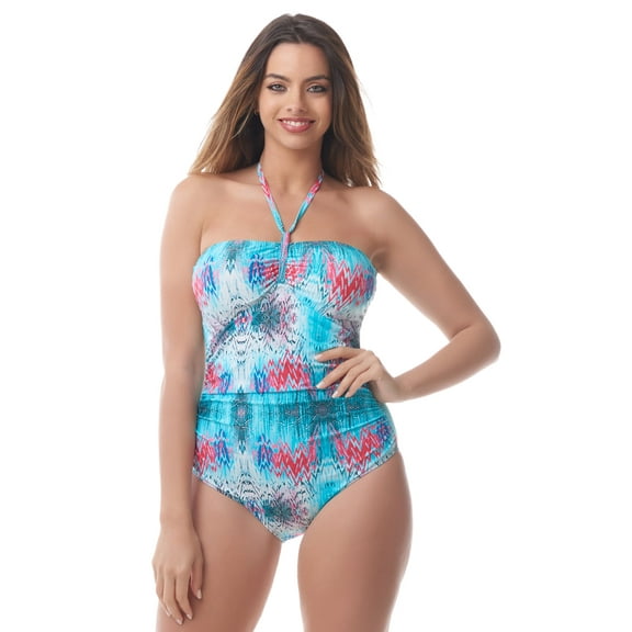 White Burst Twist Front One Piece by Sea & Sand Beachwear, 12
