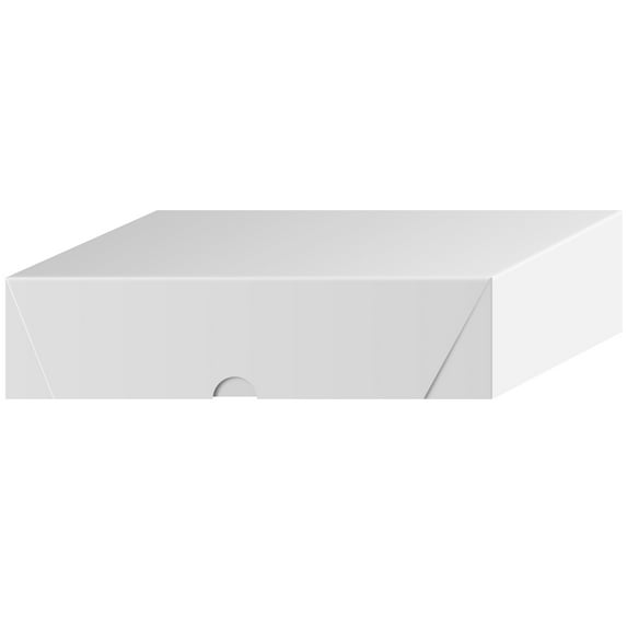 White Business Card Folding Box - Thick and Sturdy Cardboard Boxes for Storage Containers Packaging Holder and Organizer - 200 per Carton - 8 x 3 1/2 x 2