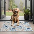 thumbnail image 1 of White Butterfly Flower Pattern Door Rugs,Washable Non Slip Door Mats Indoor,Decorative Door Mats,Entry Mat Indoor for Entrance,Bedroom,Kitchen,Bathroom,20"x32", 1 of 6