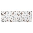 thumbnail image 1 of White Butterfly Pattern Kitchen Rug Mat,Kitchen Runner Rugs Non Skid Washable,Decorative Kitchen Floor Mats for Kitchen,Sink,Laundry,17"x47.2", 1 of 7