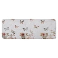 thumbnail image 1 of White Butterfly Rose Pattern Kitchen Rug Mat,Kitchen Runner Rugs Non Skid Washable,Decorative Kitchen Floor Mats for Kitchen,Sink,Laundry,17"x47.2", 1 of 7