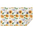 thumbnail image 1 of White Butterfly Sunflower Pattern Rectangle Tablecloth 60"x102",Waterproof Polyester Rectangle Table Cloth, Wipeable Spillproof Polyester Tablecloth for Dining, Camping, Indoor and Outdoor, 1 of 6