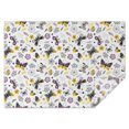 thumbnail image 1 of White Butterfly Yellow Purple Flower Pattern Rectangle Tablecloth 60"x84",Waterproof Polyester Rectangle Table Cloth, Wipeable Spillproof Polyester Tablecloth for Dining, Camping, Indoor and Outdoor, 1 of 5