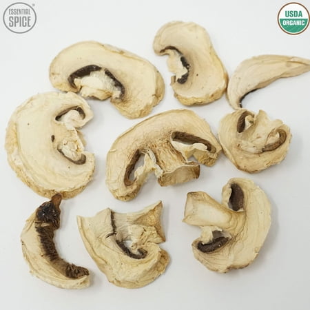White Button Mushrooms, Sliced, Organic, Dried