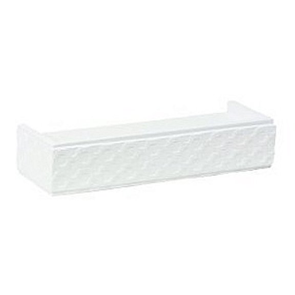 White CLASSIC CURVE Pattern 12inch Ledges  set of 2  by Burnes