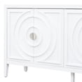 thumbnail image 1 of White Cabinet - Distressed and Painted Surface - Kitchen Entry - Add Rustic Charm, 1 of 7