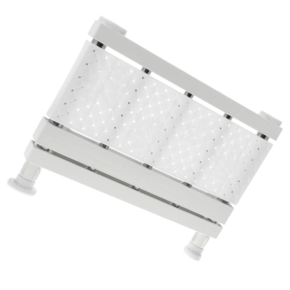 ULTNICE 1Set White Retractable Rack Shelf Nail Free Storage Organizer for Wardrobe Closet Cabinet