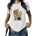 thumbnail image 1 of White Cactus Bible Graphic Tees Print Tshirt Religious Shirts For Women Western Country Casual Shirts For Church And Daily Wear Tops S-5XL, 1 of 4