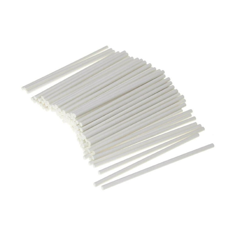 Lollipop Sticks Paper Sticks White Cake Pops Sticks For - Temu