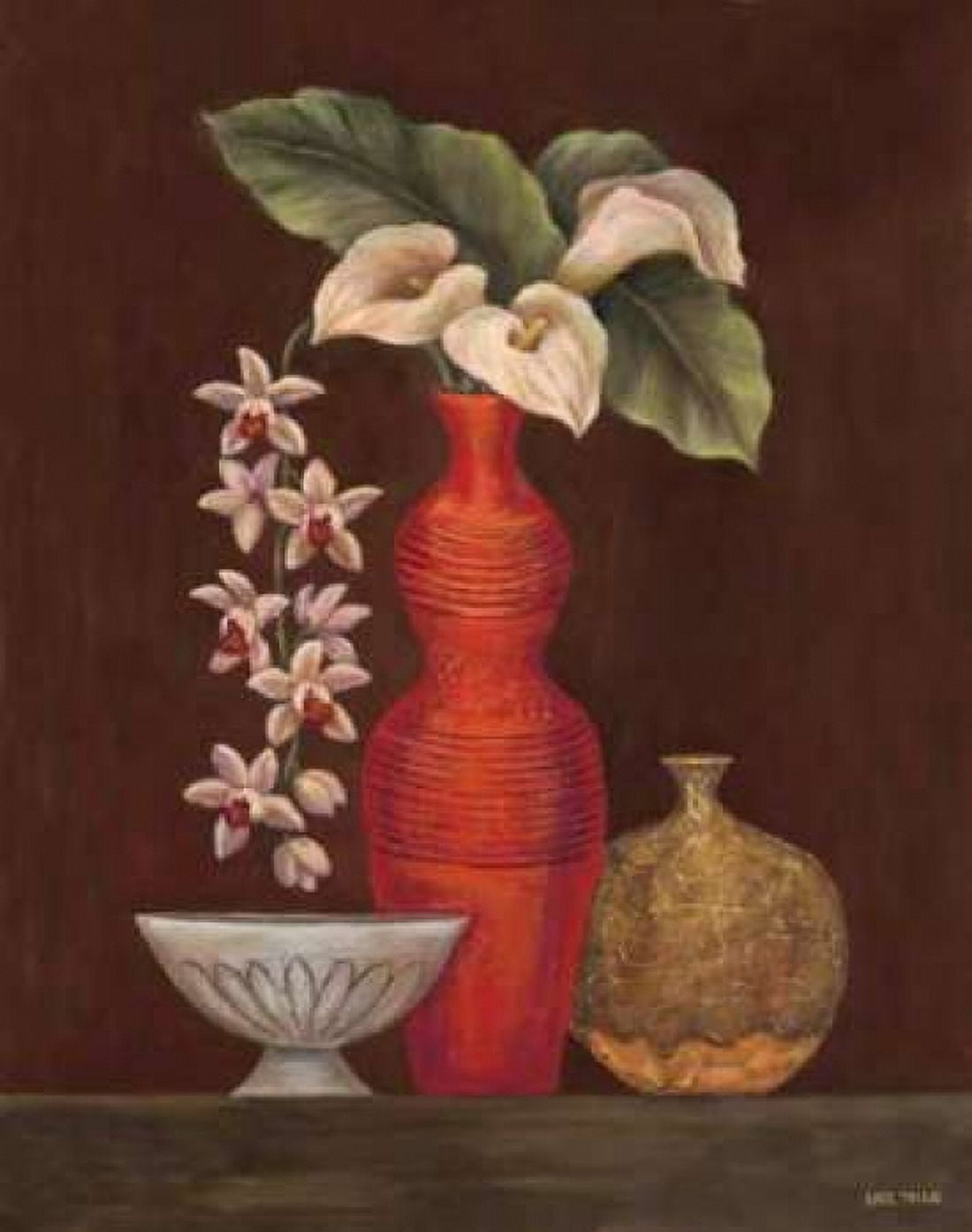 White Calla Lilies Canvas Art - Eva Misa (22 x 28)