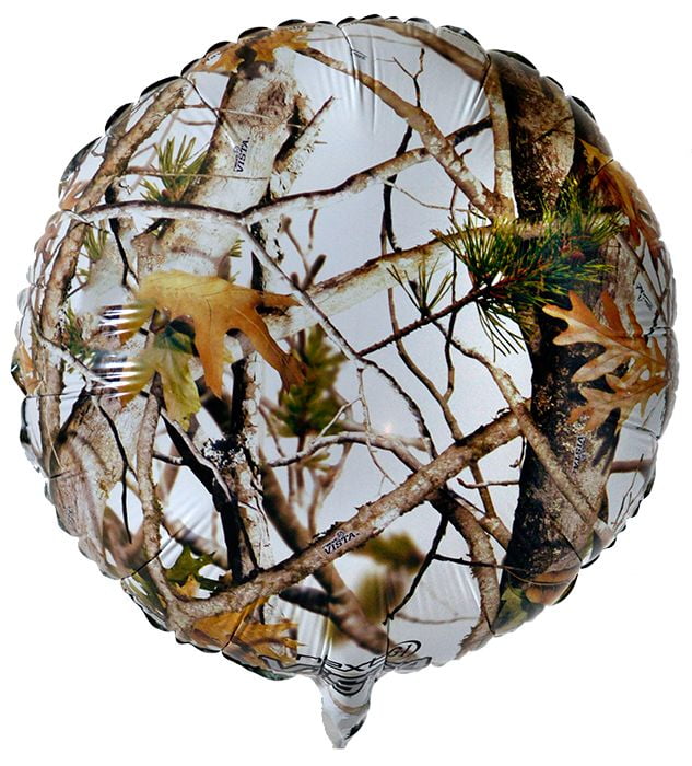 HAVERCAMP White Camo 18" Balloon (Each) - Party Supplies