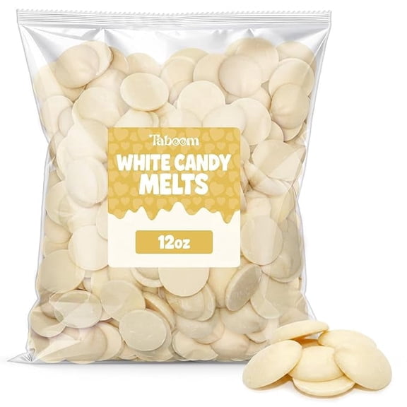 White Candy Wafer Chocolate Melts - 12 oz Candy Melting Wafers for Baking, Decorating, Dipping, Drizzling & Desserts