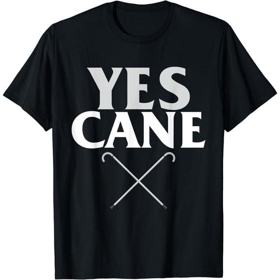 White Cane Safety Day Yes Cane Blindness Disability Support T-Shirt mens t shirt,black,women,funny,misfits,men,journey