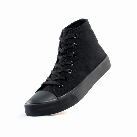 White Canvas Shoes for Women High Top Mens Sneakers Lace Up Casual Shoes Black Fashion Sneakers Classic Walking Shoes Comfortable Breathable