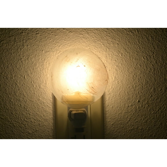 White Capiz Sea Shell Nightlight