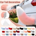 thumbnail image 1 of White Car Accessories Plush Faux Fox Tail Accessory, Moving Sound Activated Furry Accessory for Anime Halloween, Orange 1 Pack, 1 of 3