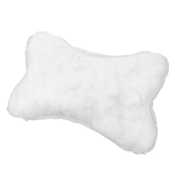 White Car Headrest Pillow Insert Replacement Soft Polyester Cushion Stuffer for Seat Comfort