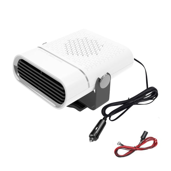 White Car Heaters Big Truck Car Heaters Heat Inside The Car Winter Heaters Plastic Material 12V Fast Heating Technology For Vehicle Cabin Winter Essential White Color