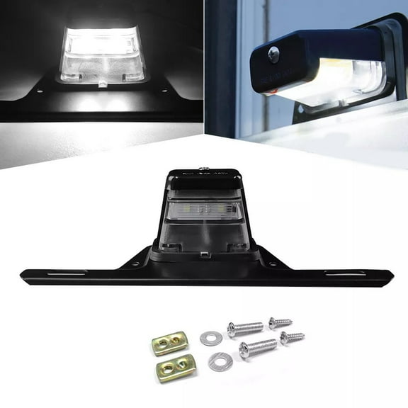 White Car Led License Plate Tail Light For Utv Truck For Rv Trailer Use