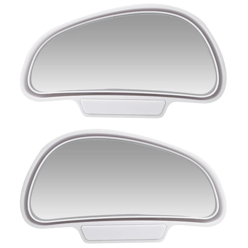 White-Car Rearview Auxiliary Mirror Adjustable Wide Angle Car Vehicle ...