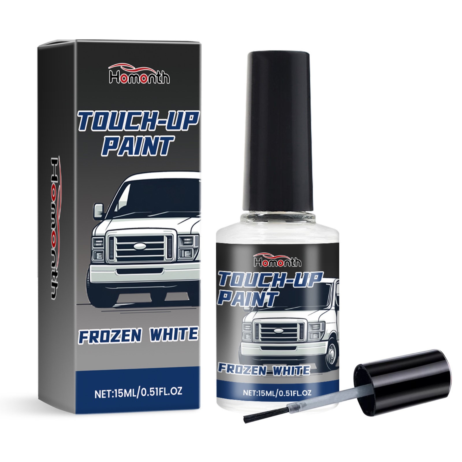 White Car Scratch Repair Paint  Pearl White Touch-Up Paint for Auto Body, DIY Scratch Fix Kit, OEM Match, Quick Dry, for Minor Scratches and Chips
