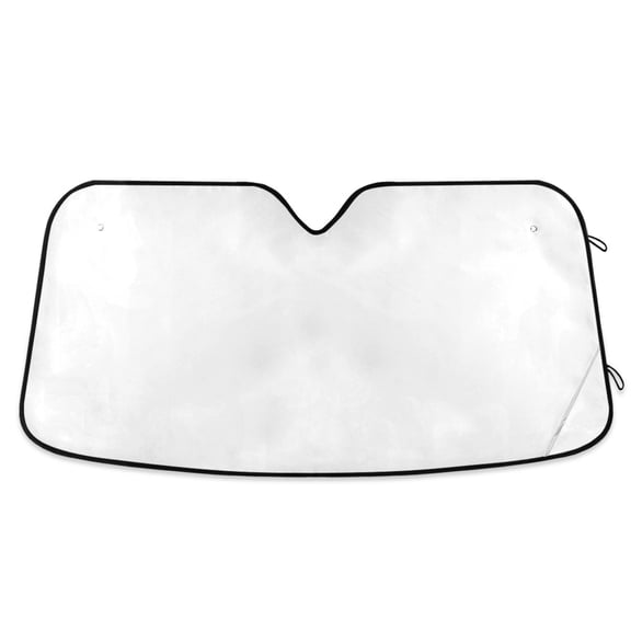 White Car Windshield Sun Shade Foldable Car Front Window Visor Heat and UV Protection 53x23.5