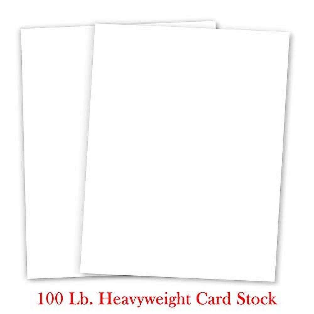 White CardStock Heavyweight  8.5 x 11 Thick Paper Cardstock