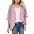 thumbnail image 1 of White Cardigan Plus Size Teen Girls Short Sleeve Cropped Cardigan Summer Cute Sweaters Lightweight V-Neck Button Down Bolero Short Shrugs Tops, 1 of 4