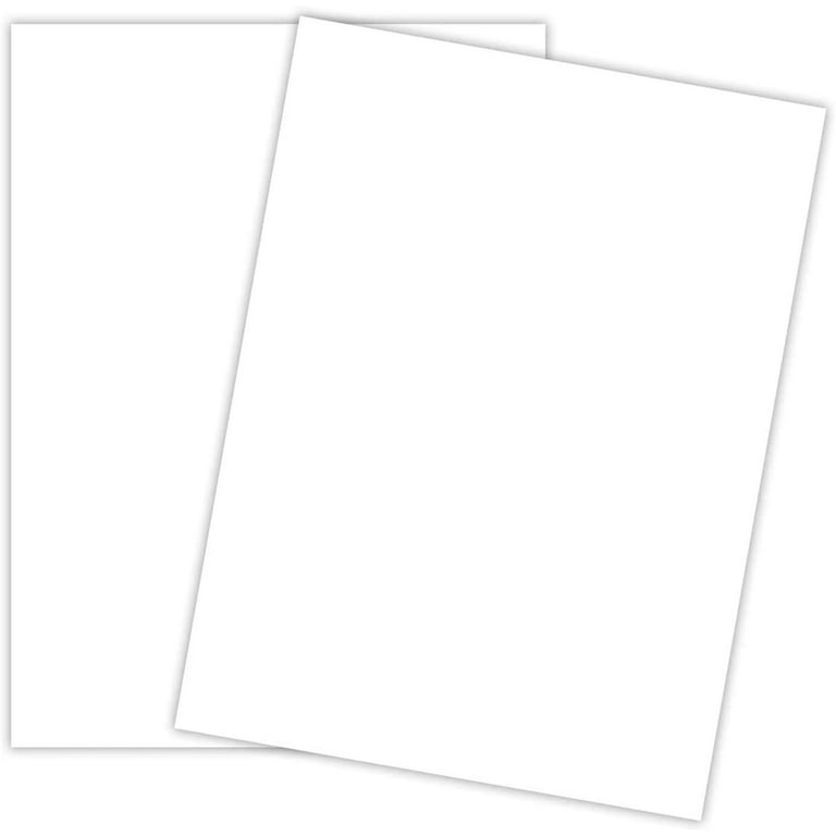 Hamilco White Cardstock Thick Paper - Blank Index Flash Note