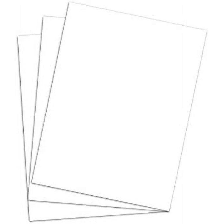 White Cardstock - Thick Paper for School, Arts and Crafts, Invitations,  Stationary Printing | 65lb Card Stock | 8.5 x 11 inch | Medium Weight Cover