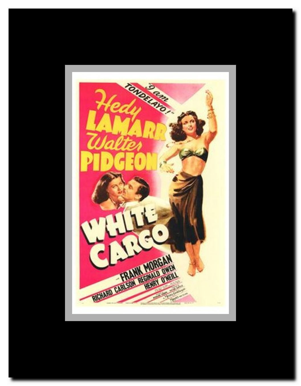 White Cargo Framed Movie Poster