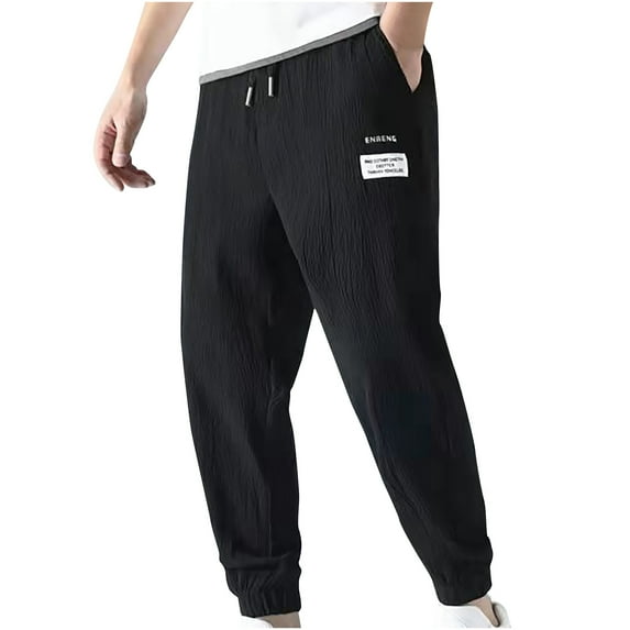 White Cargo Pants Men Men's Drawstring Cargo Pants Harem Pants Techwear Athletic Elastic Joggers Casual Trousers Sweatpants with Pocket Relaxed Fit Sport Pants Jogger Sweatpants Outdoor Trousers