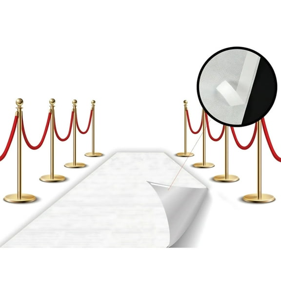 White Carpet Floor Runner Party Decoration 100 GSM Fabric