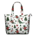 thumbnail image 1 of White Cartoon Christmas Dinosaurs Sweaters Pattern Travel Tote Bags for Women Carry On,Large Weekender Bags for Women Travel,Multi Functional Duffle Bag for Work,Shopping,Sports, 1 of 5
