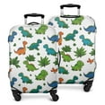 thumbnail image 1 of White Cartoon Colorful Dinosaurs Pattern Luggage Cover Fashion Suitcase Cover Baggage Covers Fit 25-28 Inch Luggage (Go Travel), 1 of 5