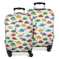 thumbnail image 1 of White Cartoon Colorful Dinosaurs Pattern Luggage Cover Fashion Suitcase Cover Baggage Covers Fit 25-28 Inch Luggage (Go Travel), 1 of 5