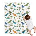 thumbnail image 1 of White Cartoon Dinosaurs Eggs Pattern Blanket,Comfortable Soft Flannel Throw Blanket,All Season,Warm Lightweight Blankets for Sofa Bed Couch Living Room Chair,30"x40", 1 of 4