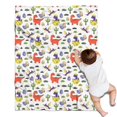 thumbnail image 1 of White Cartoon Dinosaurs Eggs Pattern Blanket,Comfortable Soft Flannel Throw Blanket,All Season,Warm Lightweight Blankets for Sofa Bed Couch Living Room Chair,30"x40", 1 of 4