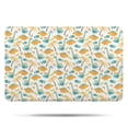 thumbnail image 1 of White Cartoon Dinosaurs Palm Trees Pattern Bathroom Rugs Mat,Non Slip Microfiber Bathroom Rug,Rubber Backing,Soft Bathroom Mats for Bathroom Floor,Tub and Shower,17x27in(43x68cm), 1 of 5