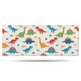 thumbnail image 1 of White Cartoon Dinosaurs Pattern Bathroom Rugs Mat,Non Slip Microfiber Bathroom Rug,Rubber Backing,Soft Bathroom Mats for Bathroom Floor,Tub and Shower,60x24in(150x60cm), 1 of 5
